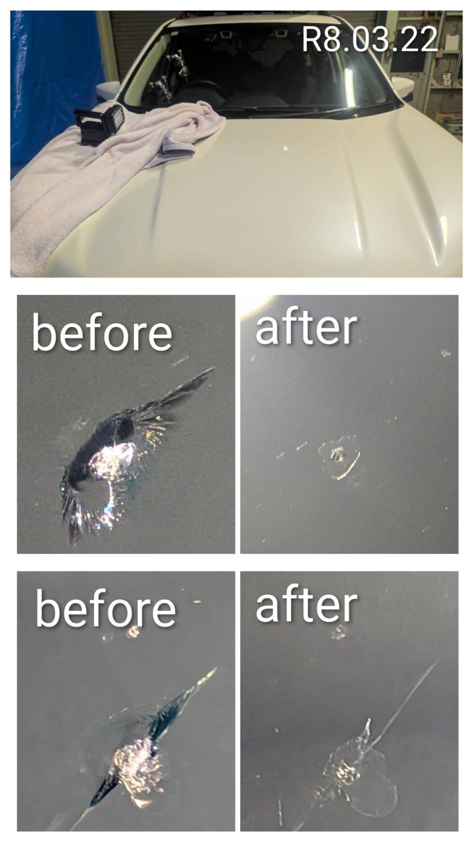 高崎市　ガラスリペア　2ヵ所