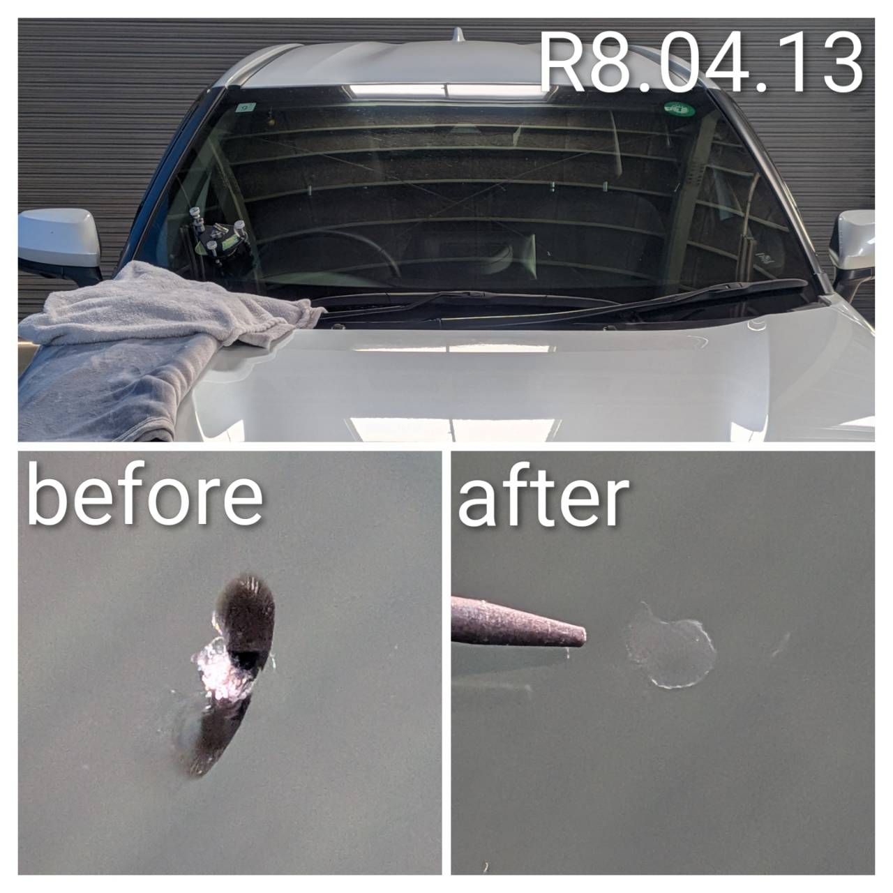 高崎市　ヤリスクロス　ガラスリペア